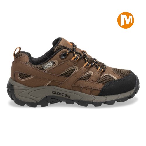 Merrell Moab 2 Low Lace Waterproof Sneaker Kinder DunkelBraun [DE-DUNJL]